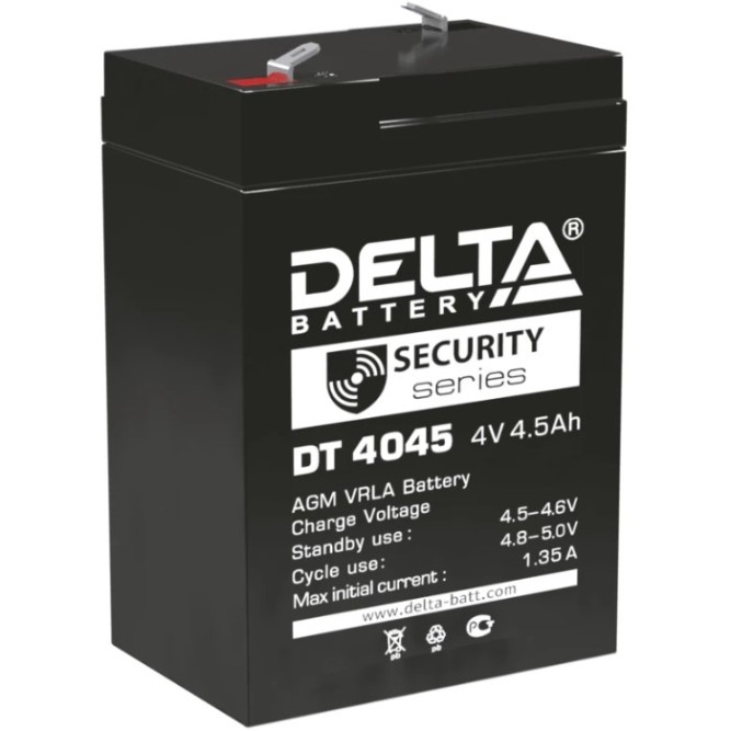 Аккумулятор Delta DT 4045, 4.5 А/ч
