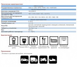 Диагностический центр RDrive StartEasy PRO BT2000-OBD2-Li
