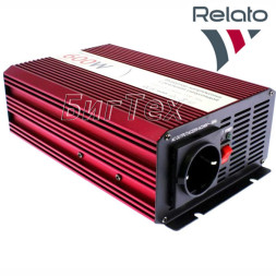 Автомобильный инвертор Relato PS600, 12-220V, 600Вт (чистый синус)