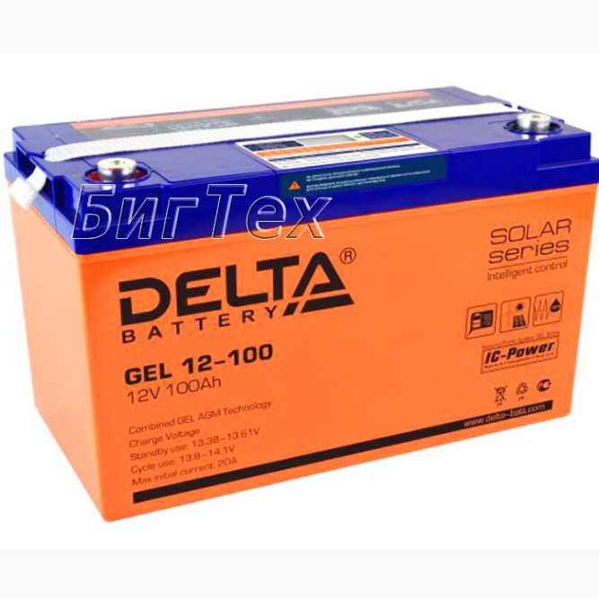 Аккумулятор Delta GEL 12-100, 100Ah