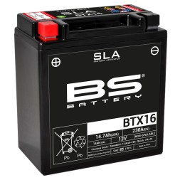Мото аккумулятор BS BTX16 SLA 14 Ач 230А(YTX20CH-BS)
