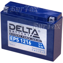 Мото аккумулятор DELTA EPS 1216 (YTX16AL-A2) 16 Ач