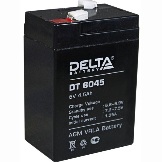 Аккумулятор Delta DT 6045, 4.5 А/ч