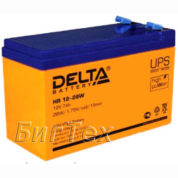 Аккумулятор Delta HR12-28W, 7 А/ч