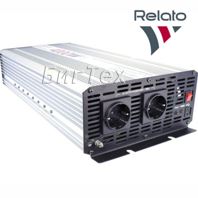 Автомобильный инвертор Relato MS4000, 24/220V, 4000Вт