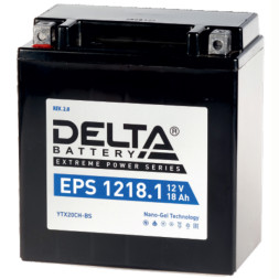 Мото аккумулятор Delta EPS 1218.1 (YTX20CH-BS) 18 Ач