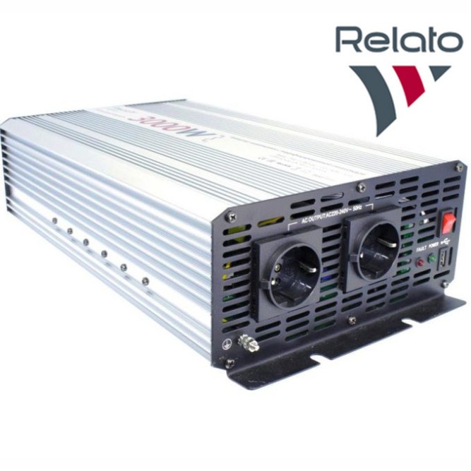Автомобильный инвертор Relato MS3000, 24/220V, 3000Вт