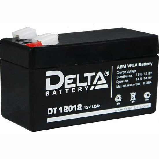 Аккумулятор Delta DT 12012, 1.2 А/ч