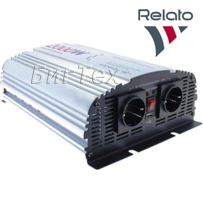 Автомобильный инвертор Relato MS2000, 24/220V, 2000Вт