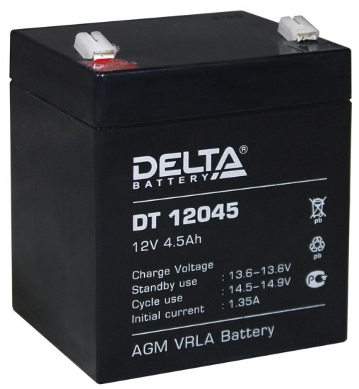Аккумулятор Delta DT 12045, 4.5 А/ч