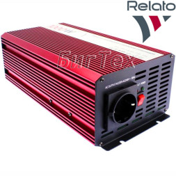 Автомобильный инвертор Relato PS1000, 12/220V, 1000Вт (чистый синус)
