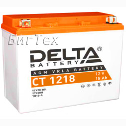 Мото аккумулятор DELTA CT 1218 AGM (YTX20-BS) 18 Ач