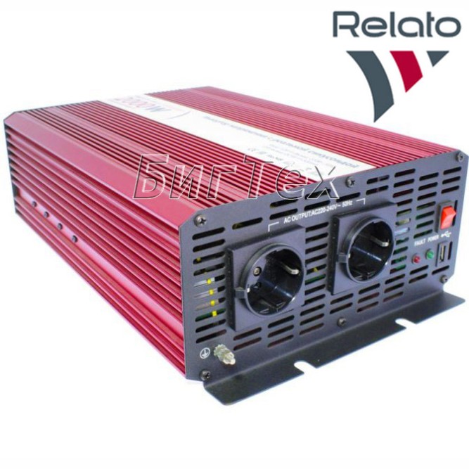 Автомобильный инвертор Relato PS2000 24/220V 2000Вт (чистый синус)
