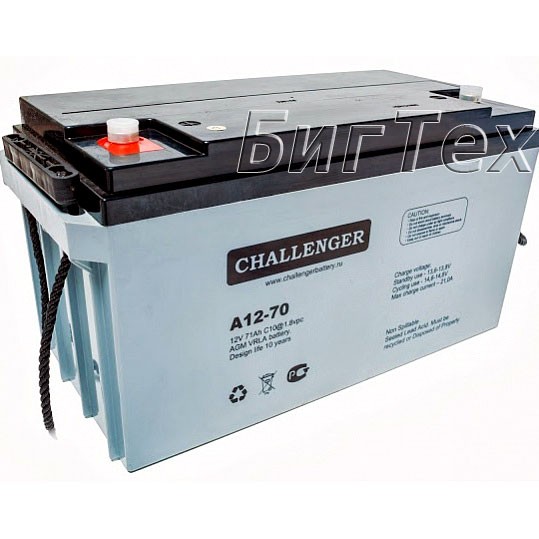 Аккумулятор Challenger A12-65, 70 А/ч