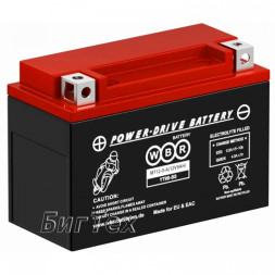 Мото аккумулятор WBR SMT12-9-A AGM 9 Ач (YT9B) 120А