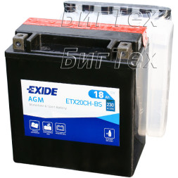 Мото аккумулятор EXIDE ETX20CH-BS 18 Ач (YTX20CH-BS)