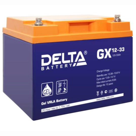 Аккумулятор Delta GX 12-33, 12V