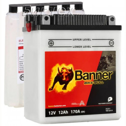 Мото аккумулятор BANNER BIKE Bull YB12A-A (51211) 12Ач 170А