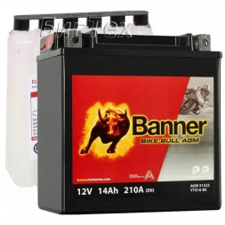 Мото аккумулятор BANNER BIKE Bull AGM YTX16-BS (51422) 14 Ач 210А