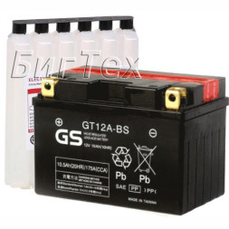 Мото аккумулятор GS GT12A-BS 10.5 А/ч