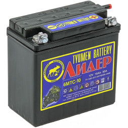 Мото аккумулятор TYUMEN Лидер 6МТС-10 10 Ач ( без электролита)