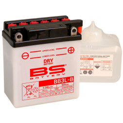Мото аккумулятор BS BB3L-B 3 Ач (YB3L-B)
