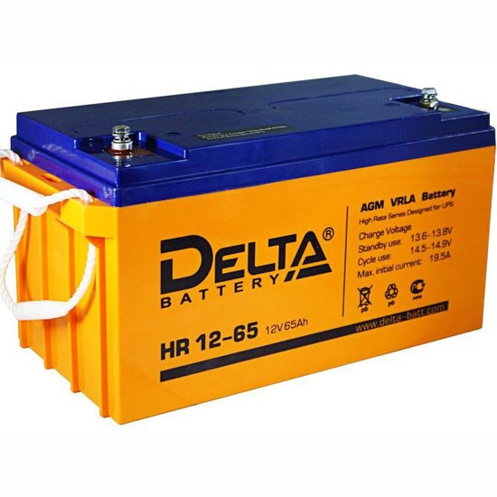 Аккумулятор Delta HR 12-65, 65 А/ч
