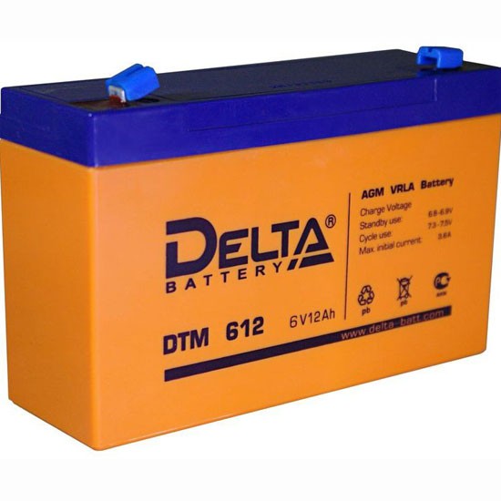 Аккумулятор Delta DTM 612, 12 А/ч