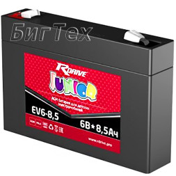 Аккумулятор тяговый RDrive Junior EV6-8.5, 8.5 Ач