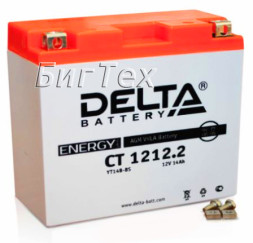 Мото аккумулятор DELTA CT 1212.2 AGM (YT14B-BS) 14 Ач