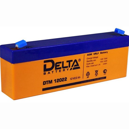 Аккумулятор Delta DTM 12022, 2.2 А/ч