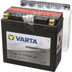 Мото аккумулятор VARTA Powersports AGM YT14B-BS 12 Ач