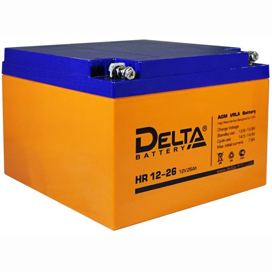 Аккумулятор Delta DTM 1226, 26 А/ч