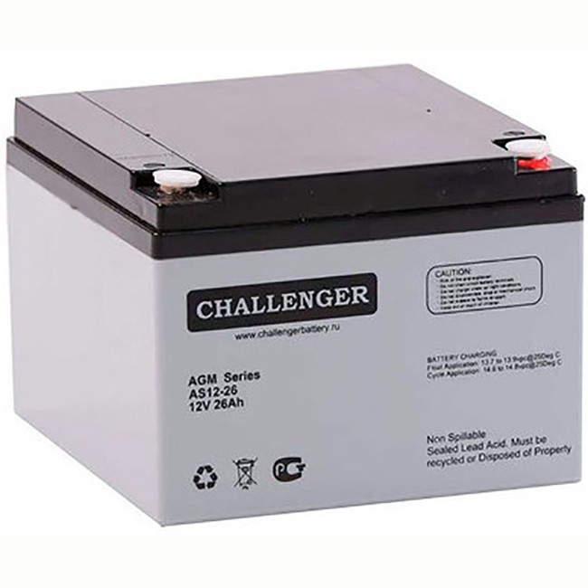 Аккумулятор Challenger AS12-26, 26 Ач