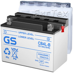 Мото аккумулятор GS CB4L-B 4.2 Ач