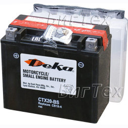Мото аккумулятор Deka CTX20-BS, 18Ач