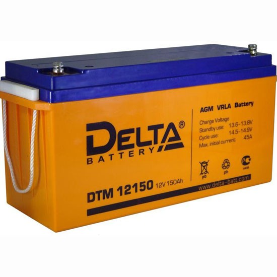 Аккумулятор Delta DTM L 12150, 150 А/ч
