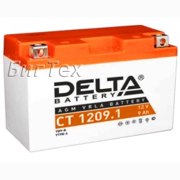 Мото аккумулятор DELTA CT 1209.1 AGM (YT9B-BS) 9 Ач