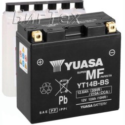 Мото аккумулятор YUASA AGM YT14B-BS 12.6 Ач