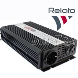 Авто инвертор с зарядным устройством Relato UMS600/12, 600Вт