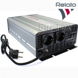 Автомобильный инвертор Relato CPS2000/12 «чистый синус» с зарядным устройством