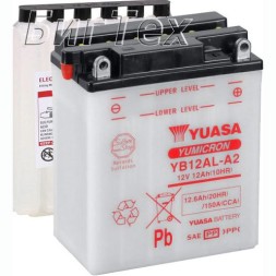 Мото аккумулятор YUASA YB12AL-A2, 12.6 Ач