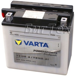 Мото аккумулятор VARTA Powersports Freshpack YB16B-A 16 Ач