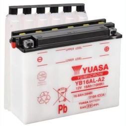 Мото аккумулятор YUASA YB16AL-A2, 16.8 Ач