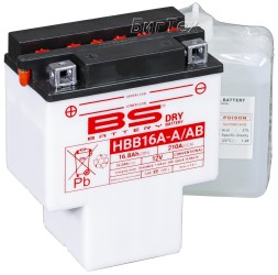 Мото аккумулятор BS HBB16A-A 16Ач 210А п.п.
