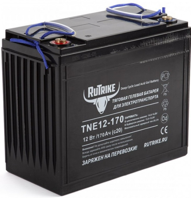 Аккумулятор тяговый RuTrike TNE 12-170, 170 Ah гелевый