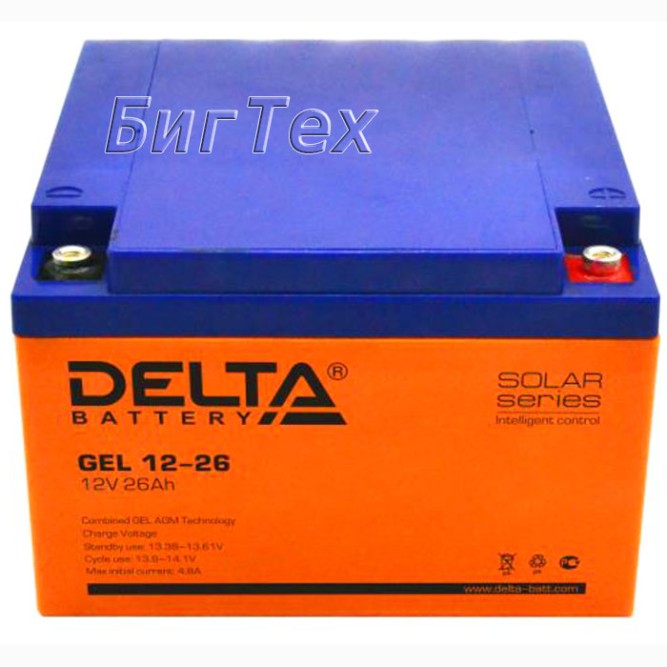 Аккумулятор Delta GEL 12-26 26Ah