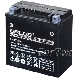 Мото аккумулятор Uplus EB16-4 AGM 14 Ач (YTX16)