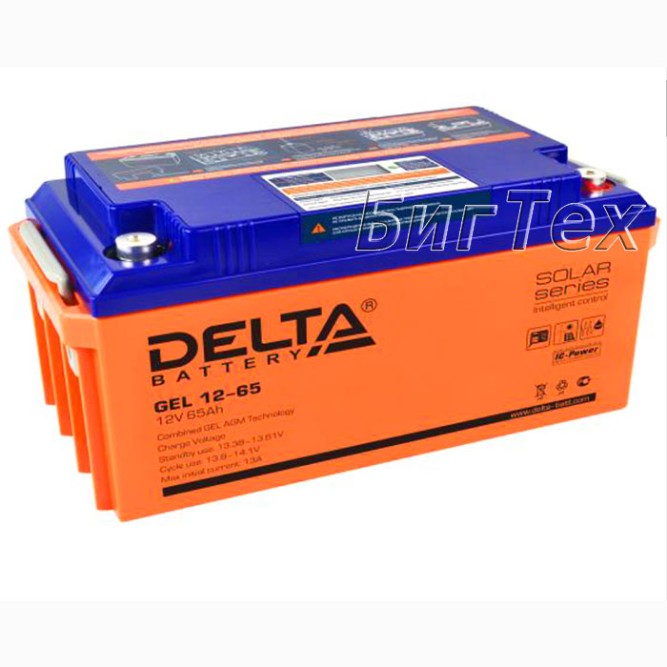 Аккумулятор Delta GEL 12-65 65Ah