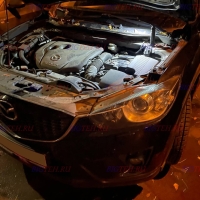 Замена аккумулятора на Mazda CX-5 diesel 2.2 diesel (150/175 л.с.) рестайлинг 2015 – 2017
